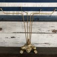 画像8: Vintage Brass Toned Counter Top Wire display Rack (J816)