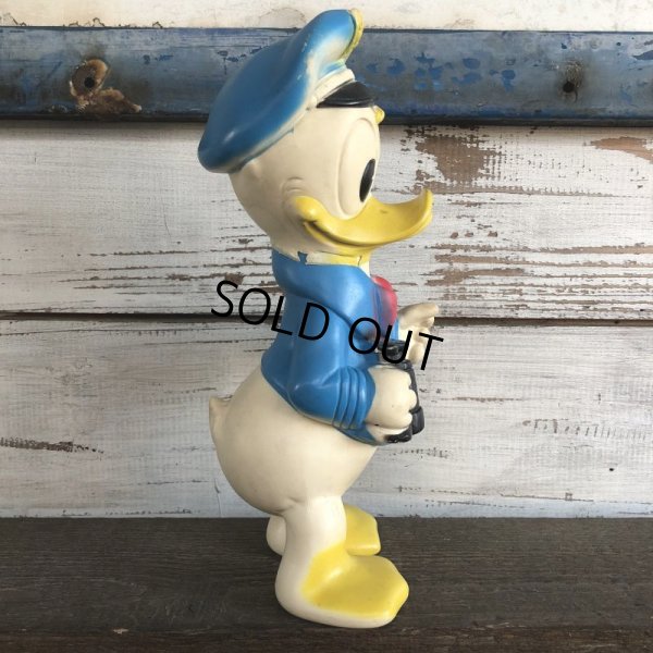 画像2:  60s Vintage DELL Disney Donald Duck Rubber Doll Captain (J828)