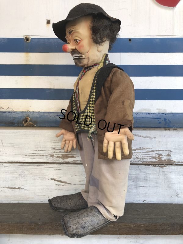 画像4: 50s Vintage Emmett Kelly Clown Doll (J825)