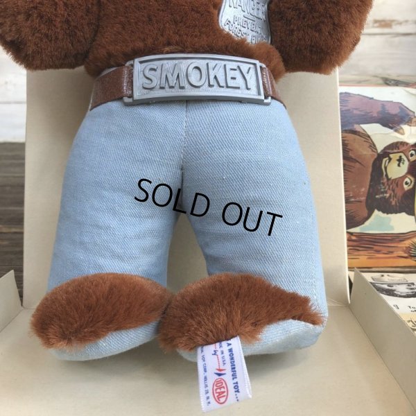 画像10: 60s Vintage IDEAL Smokey The Bear 12' Plush Doll with Box (J843)