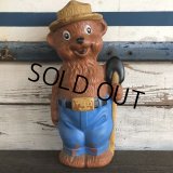 Vintage Smokey The Bear 14' Plastic Blow Mold Bank (J844)
