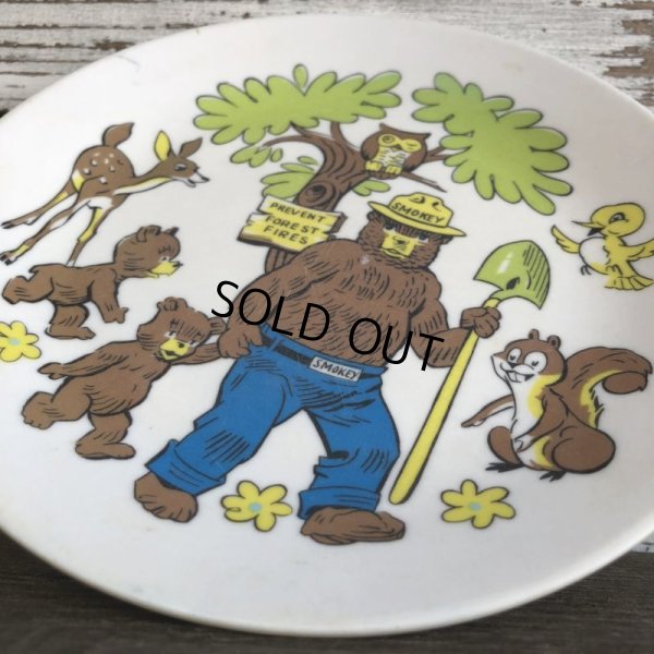 画像5: Vintage Smokey The Bear Plastic Plate (J839)