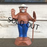 70's Vintage Smokey The Bear Plastic Bank (J835)