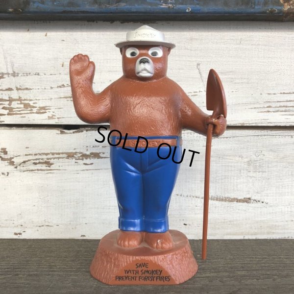 画像1: 70's Vintage Smokey The Bear Plastic Bank (J835)