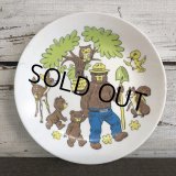 Vintage Smokey The Bear Plastic Plate (J839)
