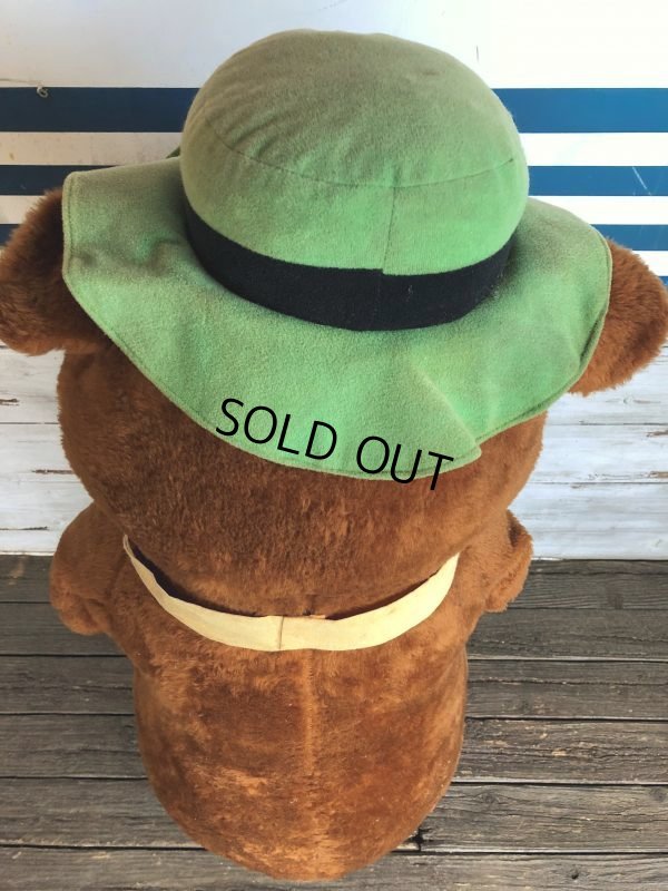 画像8: 80s Hanna Barbera Yogi Bear 4ft Huge Plush (J847)