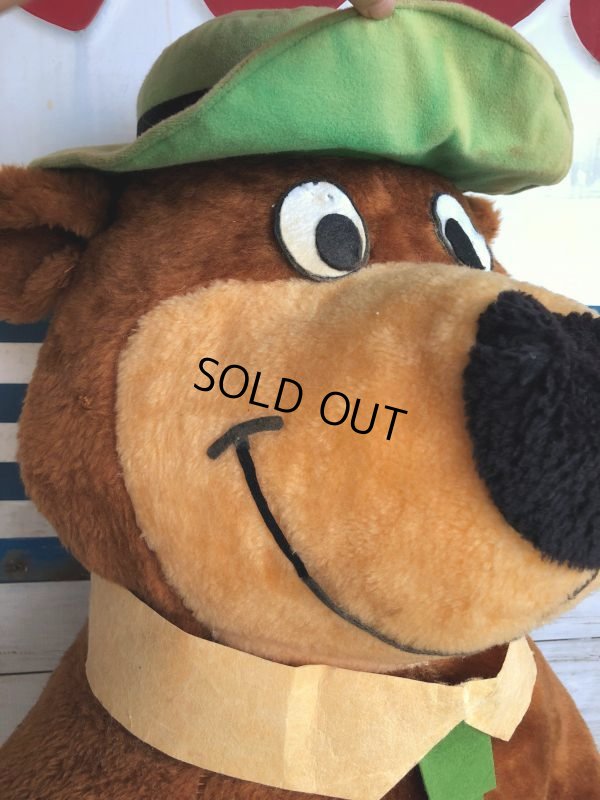 画像14: 80s Hanna Barbera Yogi Bear 4ft Huge Plush (J847)