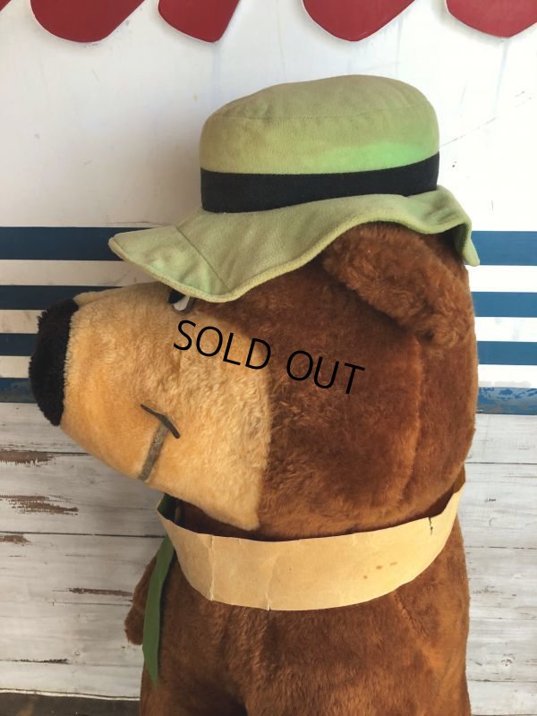 画像9: 80s Hanna Barbera Yogi Bear 4ft Huge Plush (J847)