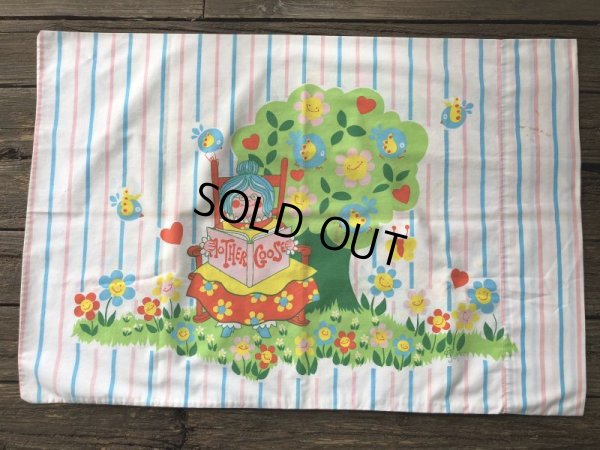 画像2: 70s Vintage Mother Goose Pillow Case (J852)