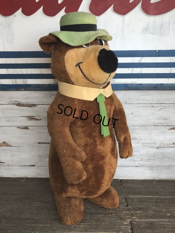 画像2: 80s Hanna Barbera Yogi Bear 4ft Huge Plush (J847)