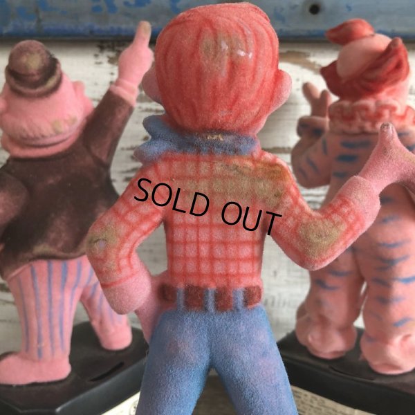 画像6: 70s Vintage Howdy Doody Flocked Plastic Bank Doll Set (J860)