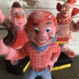 画像5: 70s Vintage Howdy Doody Flocked Plastic Bank Doll Set (J860)