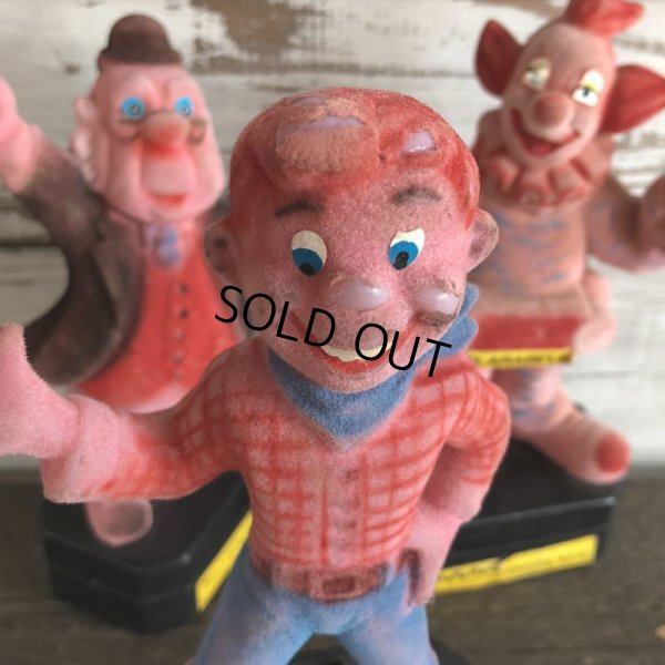 画像5: 70s Vintage Howdy Doody Flocked Plastic Bank Doll Set (J860)