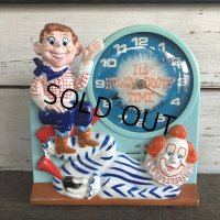 70s Vintage HOWDY DOODY Talking Clock (J863)