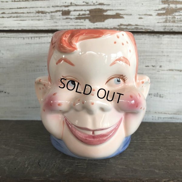 画像1: 50s Vintage Howdy Doody Ceramic Face Mug (J873)