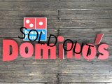 Vintage Domino's Pizza Letters Sign (J875)