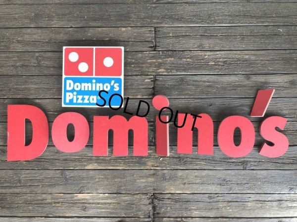 画像1: Vintage Domino's Pizza Letters Sign (J875)