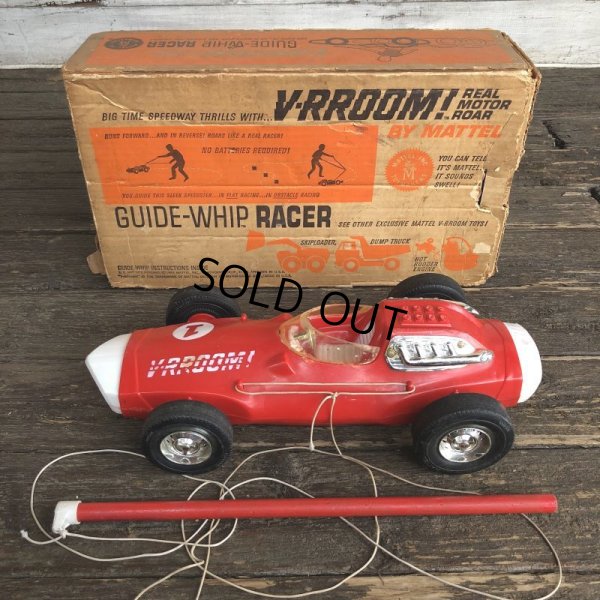 画像3: 60s Vintage Mattel V-RROOM! Guide-Whip Racer (J881) 