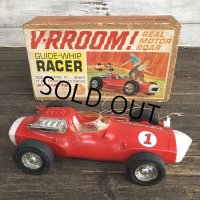 60s Vintage Mattel V-RROOM! Guide-Whip Racer (J881) 