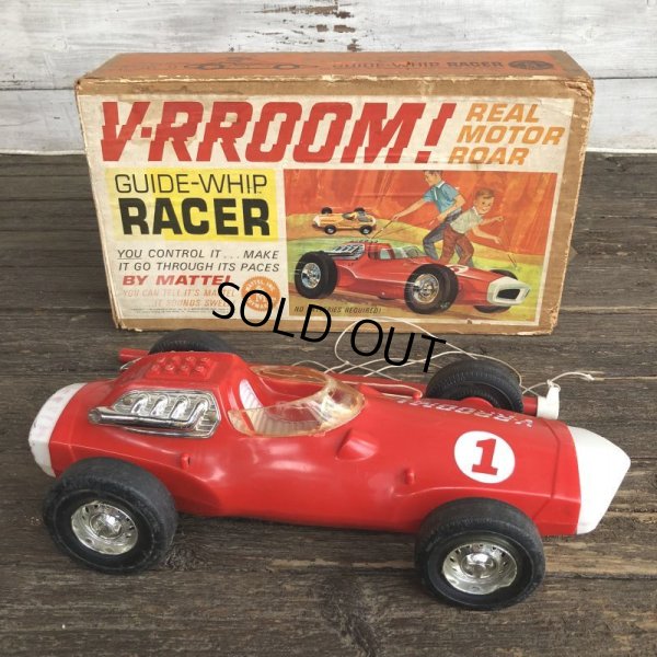 画像1: 60s Vintage Mattel V-RROOM! Guide-Whip Racer (J881) 