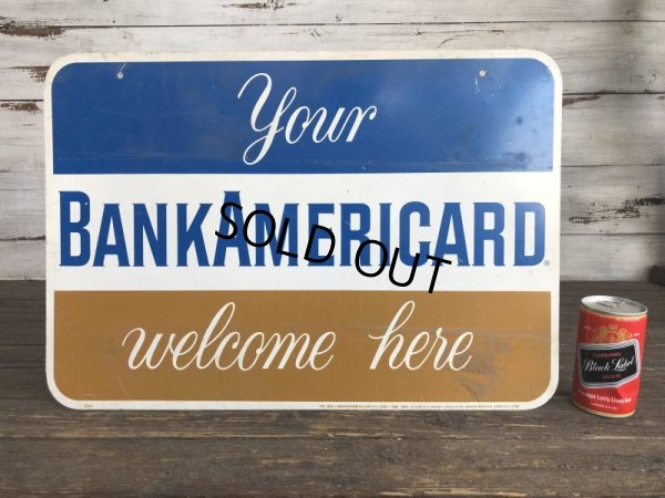画像5: 60s Vintag BANK OF AMERICA Double Side Sign  (J941)
