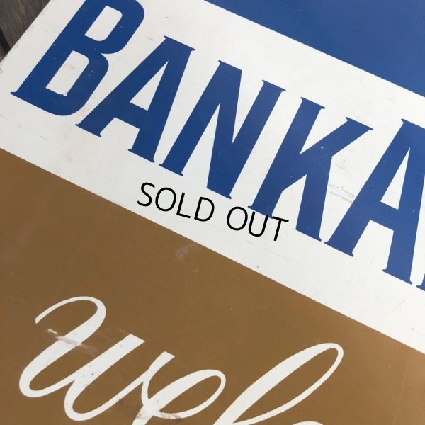 画像4: 60s Vintag BANK OF AMERICA Double Side Sign  (J941)