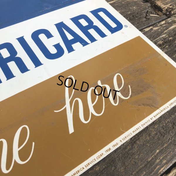 画像7: 60s Vintag BANK OF AMERICA Double Side Sign  (J941)