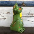 画像5: 70s Vintag  Hippie Flower Power Ceramic Frog Bank (J948)