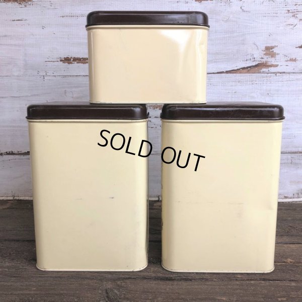 画像4: 70s Vintage Mushrom Canister Tin Can Set (J946)