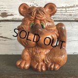 70s Vintage Ceramic Statue Lion (J943)