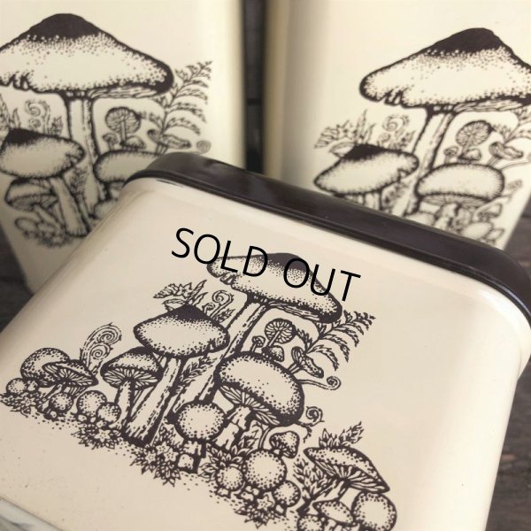 画像5: 70s Vintage Mushrom Canister Tin Can Set (J946)