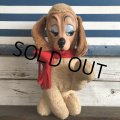 60s Vintage Rushton Rubber Face Doll Craing Dog (J942)