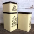 画像2: 70s Vintage Mushrom Canister Tin Can Set (J946) (2)