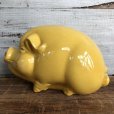 画像4: Vintage Ceramic Piggy Bank Yellow (J953)