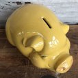 画像8: Vintage Ceramic Piggy Bank Yellow (J953)