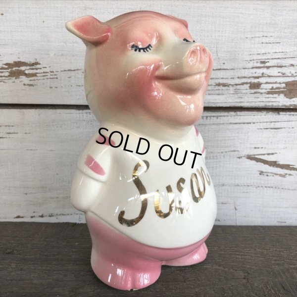 画像2: Vintage Ceramic Piggy Bank Susan (J956)