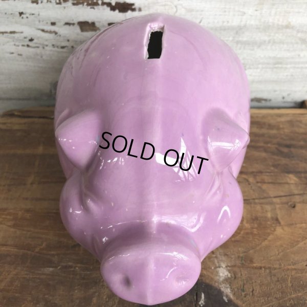 画像5: Vintage Ceramic Piggy Bank Pink (J952)