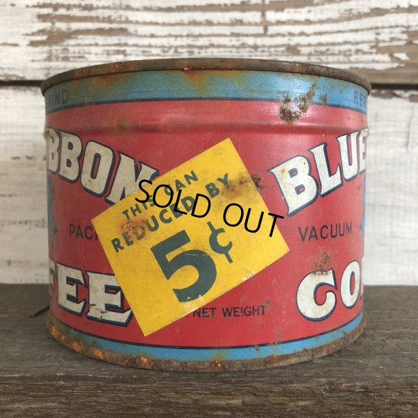 画像2: Vintage Blue Ribbon Coffee Can (J958)