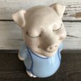 画像6: Vintage Ceramic Piggy Bank Blue (J955)