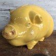 画像5: Vintage Ceramic Piggy Bank Yellow (J953)