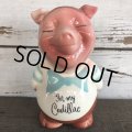 Vintage Ceramic Piggy Bank For my Cadillac (J957)