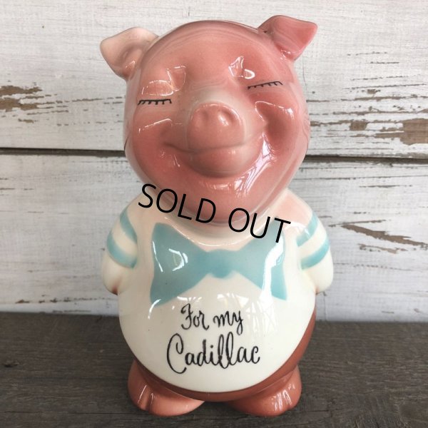 画像1: Vintage Ceramic Piggy Bank For my Cadillac (J957)