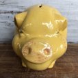 画像6: Vintage Ceramic Piggy Bank Yellow (J953)