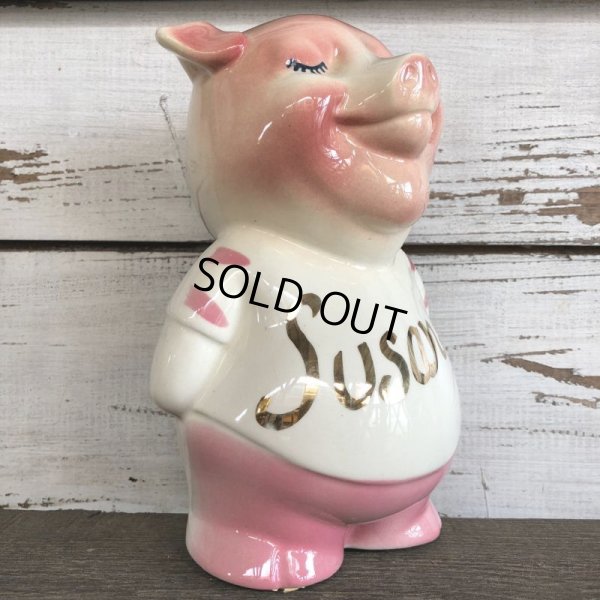画像8: Vintage Ceramic Piggy Bank Susan (J956)