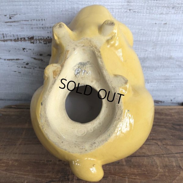 画像9: Vintage Ceramic Piggy Bank Yellow (J953)