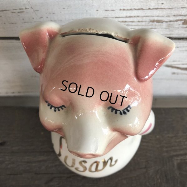 画像7: Vintage Ceramic Piggy Bank Susan (J956)