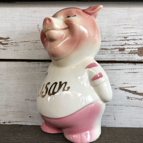 画像6: Vintage Ceramic Piggy Bank Susan (J956)