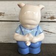 画像4: Vintage Ceramic Piggy Bank Blue (J955)