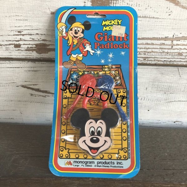 画像1: 80s Vintage Disney Mickey Giant Padlock (J969)