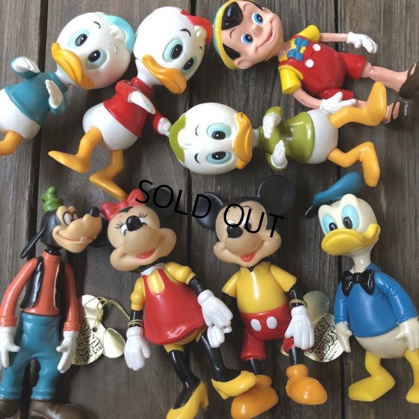 画像8: Vintage Dakin Disney Mickey & Minnie Mini Figure Set (J960)